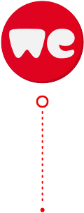 logo metransfer sur fond rouge